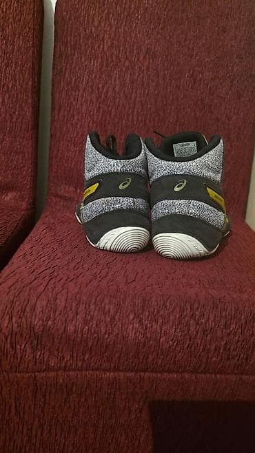 высокие: Мужские кроссовки, 39, Asics, Б/у, цвет - Серый, Самовывоз — 2