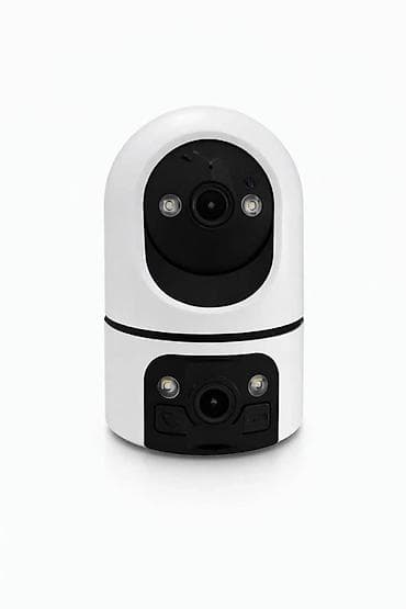 домашние камера: Wi-Fi поворотная двойная камера видеонаблюдения Okam Y2 Компактная — 1