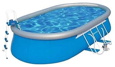 кена очки: Надувной каркасный бассейн Bestway Oval Fast Set 56127 новый в — 1