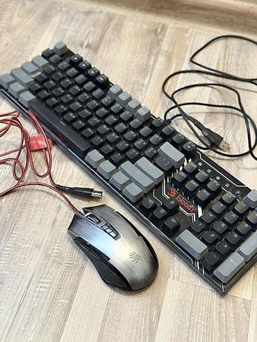 Клавиатура, A4Tech, Механическая, Проводное подключение, Размер: 100% — 1