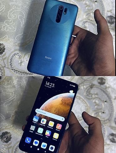 ipone 8plus: Redmi, Redmi 9, Б/у, 32 ГБ, цвет - Синий, 2 SIM — 1