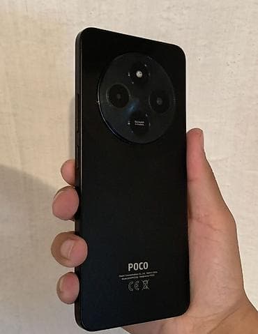 telefon lalafo: Poco C75, Б/у, 256 ГБ, цвет - Черный, 2 SIM — 4