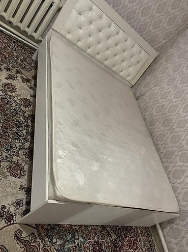 мебель кредит: Двуспальная кровать, С матрасом, длина - 200 см — 1