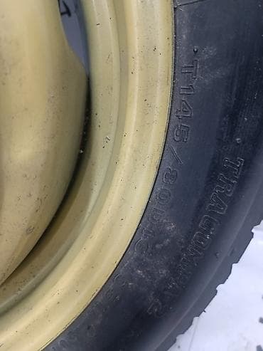 Транспорт: Колеса в сборе 145 / 80 / R 16, Лето, Б/у, Запаска, Легковые, Железные, отверстий - 5 — 2