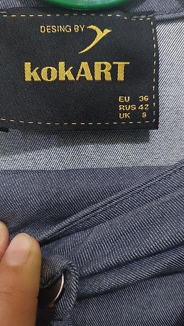 платя жен: Костюм с юбкой, Модель юбки: Прямая, Миди, S — 4
