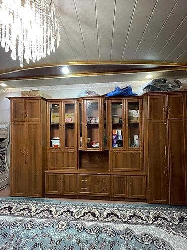 гостинный стол: Гостиный гарнитур + диван-кровать + двуспальная кровать Комплект — 1