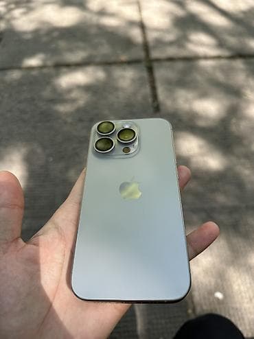 iphone 15 pro бу: IPhone 15 Pro, Б/у, 256 ГБ, Серебристый, Защитное стекло, 82 % — 1