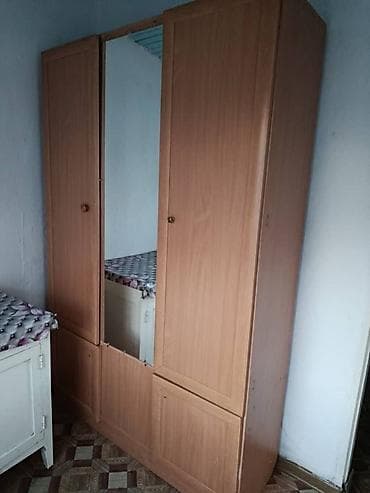 шкаф купе б: Шифоньер, шкаф для одежды, Б/у, Прямой, ЛДСП — 1