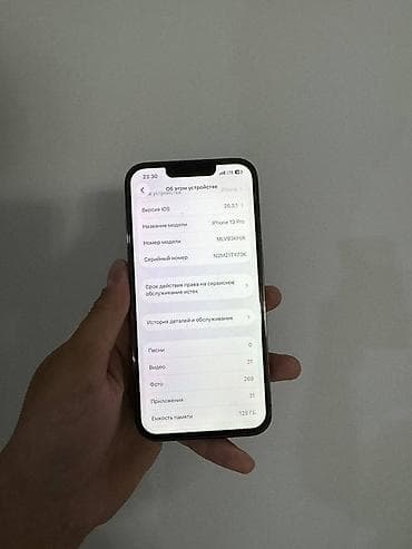 itel a25: IPhone 13 Pro, 128 ГБ, Графит, Чехол, 80 % — 5