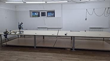 столик для швейной машины: Закройный стол, Б/у, цвет - Бежевый — 1