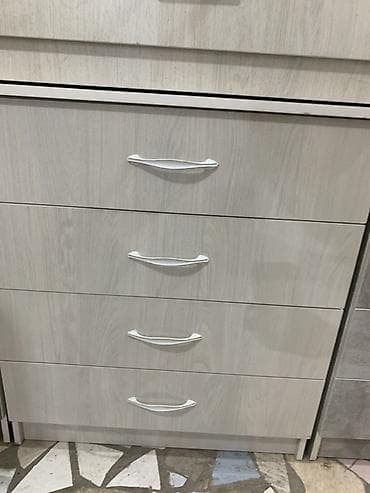 органайзеры для хранения одежды: Комод для одежды, Новый, Без зеркала, ЛДСП, цвет - Серый, Бесплатная доставка — 7