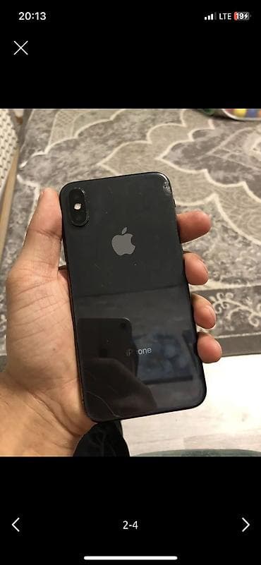 iphone x gold: IPhone X, Б/у, 64 ГБ, Черный, Чехол, 100 % — 1