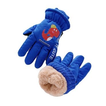 одежды для новорожденных: Перчатки непромокаемые утепленные детские с манжетами размер 3-6 лет — 9