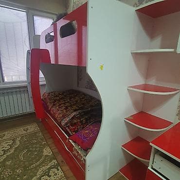 Дом и сад: Детский мебельный комплект в современном стиле (красно-белый глянец) — 3