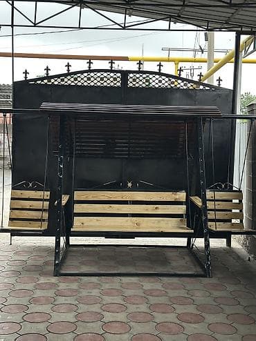 ратанговые стулья: Садовые качели Металл, Со спинкой, С крышей — 4