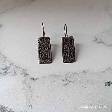 Серебряные серьги, Проба 925, Женские, Б/у