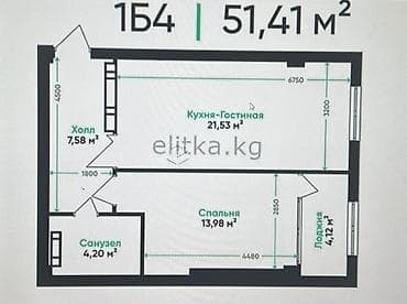 Квартиры: 2 комнаты, 51 м², Элитка, 2 этаж, Свежий ремонт — 8