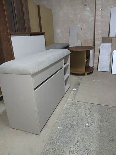 стул для прихожей: Гарнитур для прихожей, Вешалка, ДСП, цвет - Белый — 9