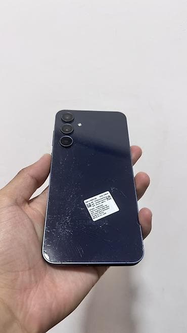 poco c55: Samsung Galaxy A55 5G, Б/у, 128 ГБ, цвет - Синий — 1