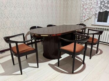 мягкая мебель в рассрочку: Стол и стул для зала, Новый, В рассрочку, Бесплатная доставка, цвет - Черный — 4