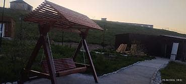 затеняющая сетка для клубники: Садовые качели Дерево, Со спинкой, С крышей — 4