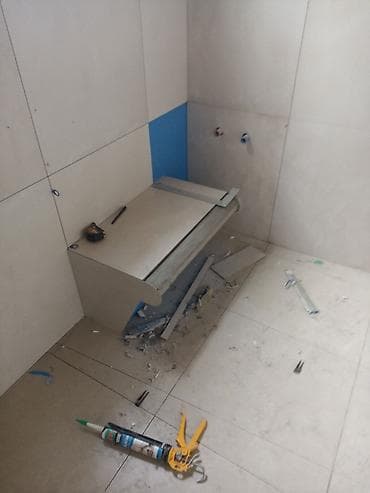 open mind: Душевая зона под ключ с трапом и стеклянной перегородкой - Планировка — 9