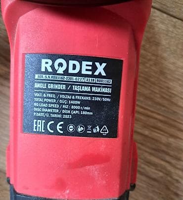 радио часы: Болгарка / Углошлифовальная машина RODEX RDX1162 ПОЧТИ НОВЫЙ - — 2