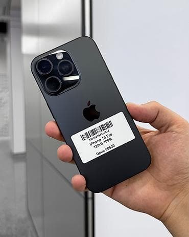 iphone 13mini: IPhone 16 Pro, Б/у, 128 ГБ, Black Titanium, Защитное стекло, Чехол, Коробка, В рассрочку, 100 % — 3