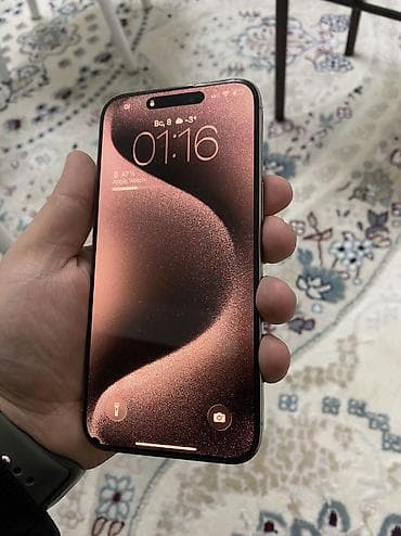 tecno spark 7: IPhone 15 Pro Max, Б/у, 256 ГБ, Natural Titanium, Защитное стекло, Чехол, Кабель, 85 % — 2