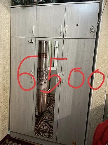 48: Шкаф купе, Б/у, С зеркалом, ЛДСП — 1