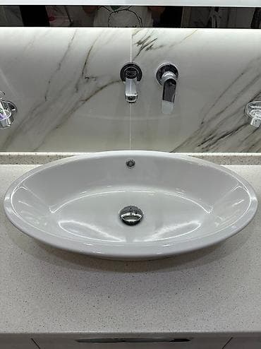 корейский опалапка: Раковина накладная на столешницу (сверху, монтаж на плоскость — 1