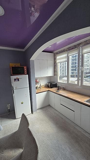 Квартиры: 2 комнаты, 56 м², Кок-Жар ж/м 106 серия, 3 этаж, Евроремонт — 4