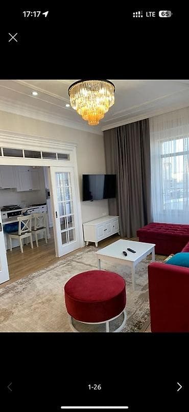 квартира французский квартал: 3 комнаты, С мебелью полностью — 1