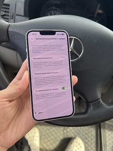 мониторы aoc бишкек: IPhone 13, Колдонулган, 128 ГБ, Күлгүн, Коргоочу айнек, Каптама, 81 % — 4