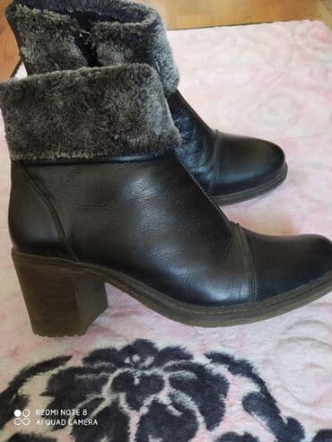 сапоги зимние женские натуральная кожа натуральный мех распродажа: Полусапожки натуральная кожа Очень удобные Антискольжащая подошва — 1