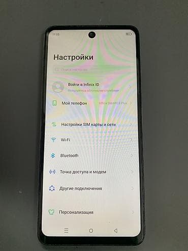 type c 3 5: В наличии смартфон: Infinix smart 8 plus 6/128 Смартфон с большим — 7