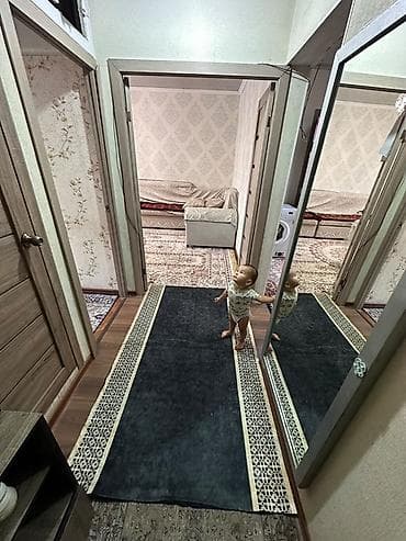 Квартиры: 3 комнаты, 60 м², Аламединский рынок / базар 105 серия, 5 этаж, Косметический ремонт — 3