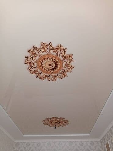 готовый домик: Натяжной потолок Матовое, Глянцевое, 3D потолки Гарантия, Бесплатная консультация, Бесплатный замер — 2