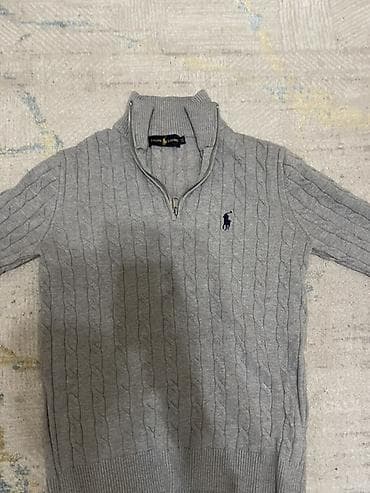 куплю бу одежды: Мужской свитер, M, Polo Ralph Lauren, Б/у, цвет - Серый — 1