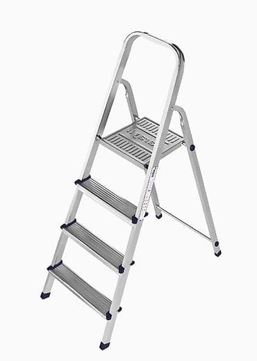 лестница складная: Алюминиевая стремянка для дома и работы - Материал: анодированный — 1