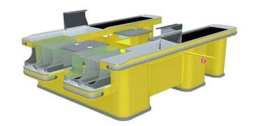 Кассовый бокс ГИПЕРСТЕП Длина транспортера, мм	1200 Общая длина