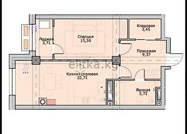 borsan: 1 комната, 54 м², Элитка, 12 этаж, Готовая ПСО (под самоотделку) — 2