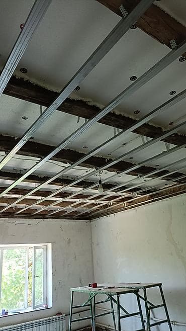 Сантехниктер: Шыптарды чечүү | Дубалдарды шыбактан тазалоо | Эски тушкагаздардан тазалоо, Эски шыбоону түшүрүү, Актиташты кыруу | Ламинатты демонтаждоо, Линолеумду демонтаждоо, Плинтусту демонтаждоо | Шифер чатыр, Металл черепицадан жасалган чатыр, Профнастил чатыр 3-5 жылдык тажрыйба — 4