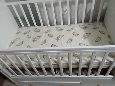 норди: Детский комплект: кроватка-трансформер с комодом и выдвижными ящиками — 2