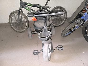 second hend: Детский трехколесный велосипед марки "Баре" в черно-серой цветовой — 2