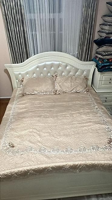 стеганый: Покрывало для кровати, Все сезоны, Фактурный — 1