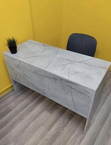 Компьютердик столдор: Кеңсе үчүн үстөл, Колдонулган, Жөндөлбөй турган, түсү - Боз, Тик бурчтуу — 2