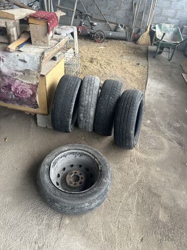 авто ру шины и диски б у: Железные Диски R 14 Комплект, отверстий - 4, Б/у — 3