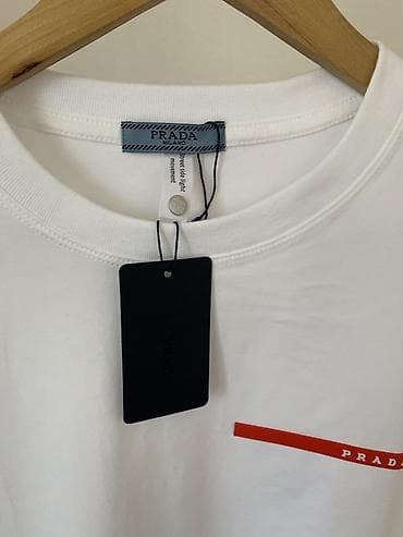 fred perry: Мужская футболка, XL, Prada, Новый, цвет - Белый, Самовывоз, Платная доставка — 3
