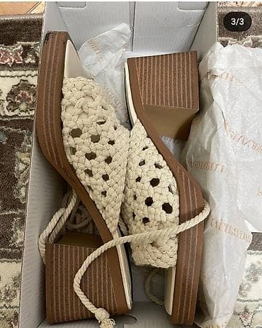 Жеке буюмдар: Босоножки Bershka, новые, размер 37, но большемерят. на широкую ногу — 3